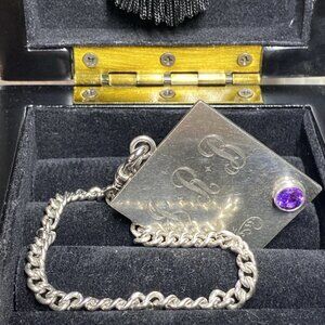 Vintage ECCO sterling silver ID bracelet, crafted in 925 sterling silver.